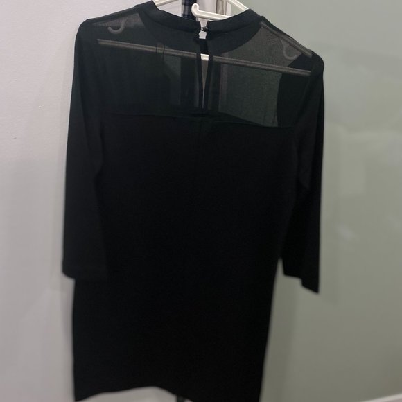 Dynamite - Sweatshirt Dress w/Mesh Detail - Picture 2 of 2